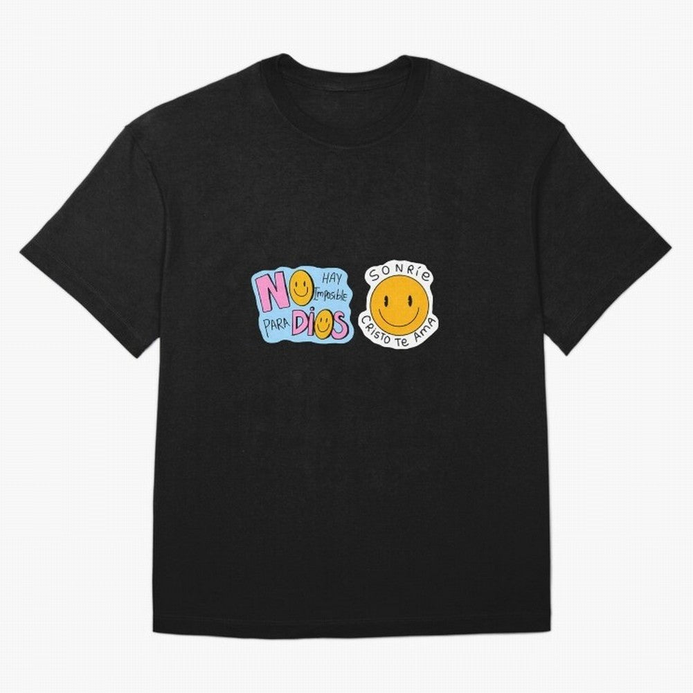 No Hay Imposibles Para Dios Sonrie Cristo Te Ama Oversized T-Shirt Share Global Football Passion for FIFA World Cup 2026, Filled with Haaland, Netherlands, Goal Celebration Energy, Supporter Heritage, Football Icons and Worldwide Tournament Joy;