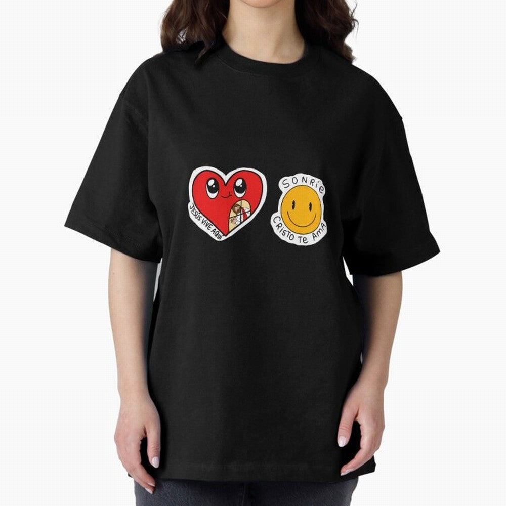 Jesus Vive Aqu Oversized T-Shirt Carry National Pride through FIFA World Cup 2026 Spirit, Inspired by England, Messi, Game Day Rituals, Football Legends, Country Pride and the Road to the Final; Created for Match Day Parties, Soccer Gifts, Fan
