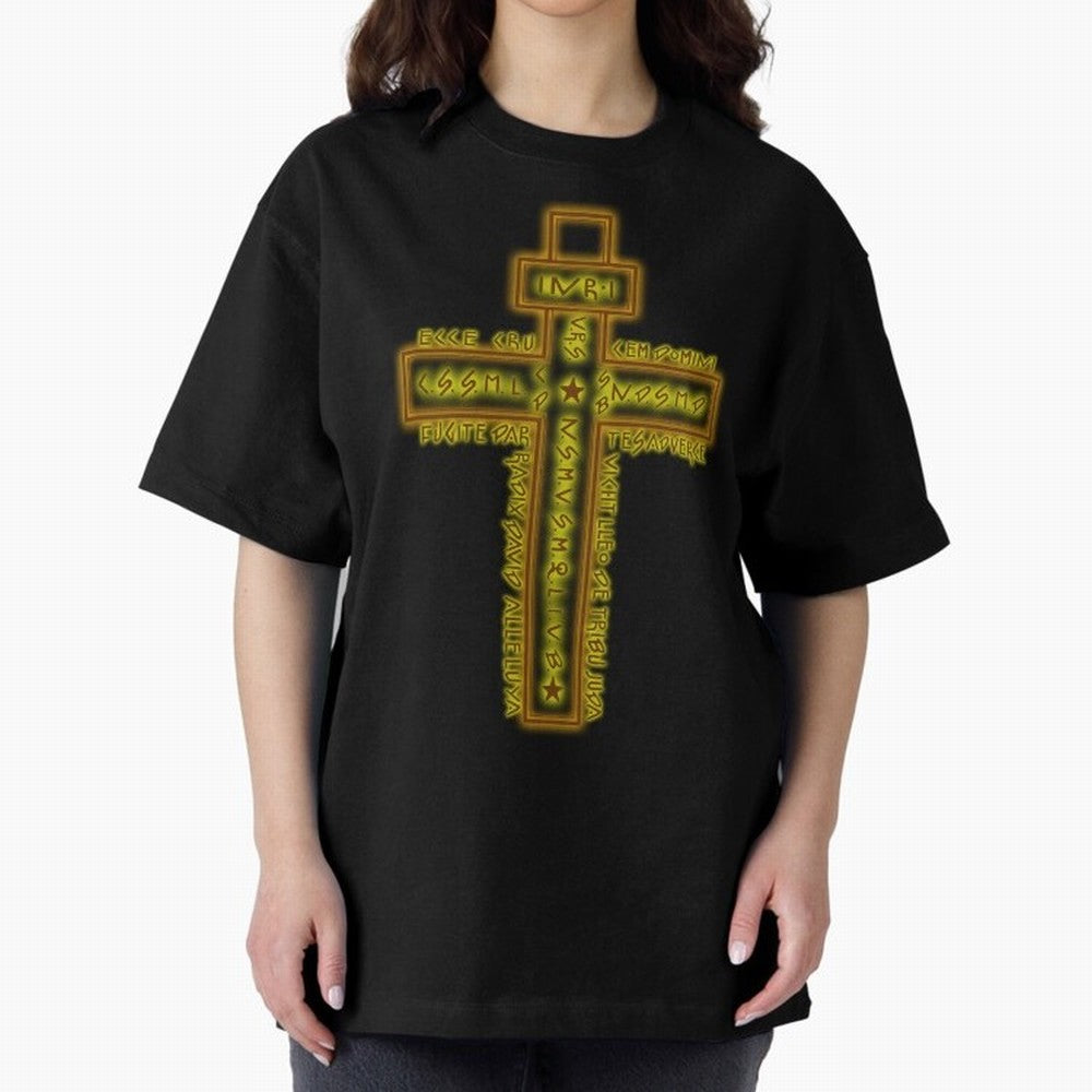 Cruz del Santo Padre Benito Color Oversized T-Shirt Carry the Dream of Match Day Hype around FIFA World Cup 2026 Group Stage, Messi, England, France and Netherlands, Retro Football Energy, Iconic Rivalries, Trophy Chase Drama and Stadium