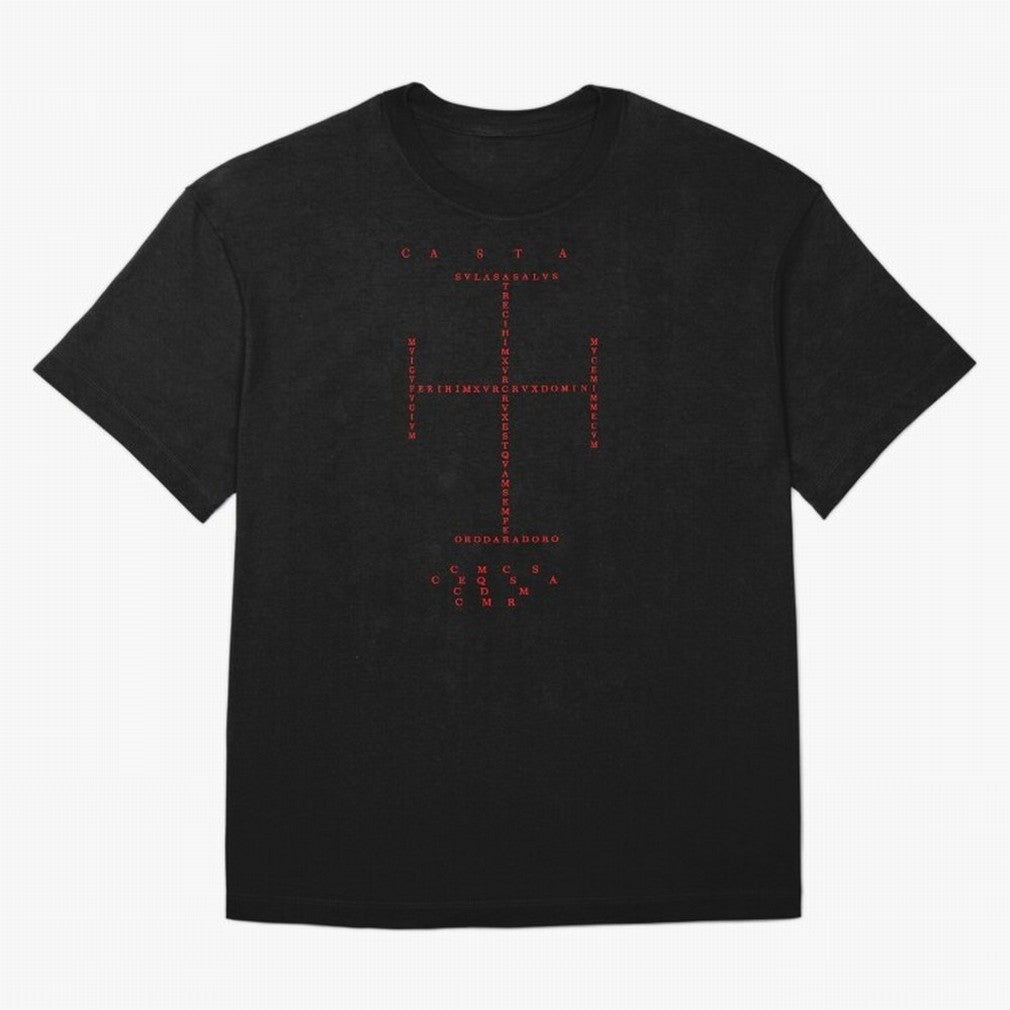 Cruz Ang¨¦lica de Santo Tom¨¢s de Aquino Black n Red Oversized T-Shirt Mark Match Day Hype around FIFA World Cup 2026, Messi, Neymar and Mbappe, France, Stadium Memories, Football Loyalty, International Chants and Championship Tradition; Perfect