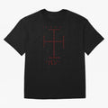 Cruz Ang¨¦lica de Santo Tom¨¢s de Aquino Black n Red Oversized T-Shirt Mark Match Day Hype around FIFA World Cup 2026, Messi, Neymar and Mbappe, France, Stadium Memories, Football Loyalty, International Chants and Championship Tradition; Perfect