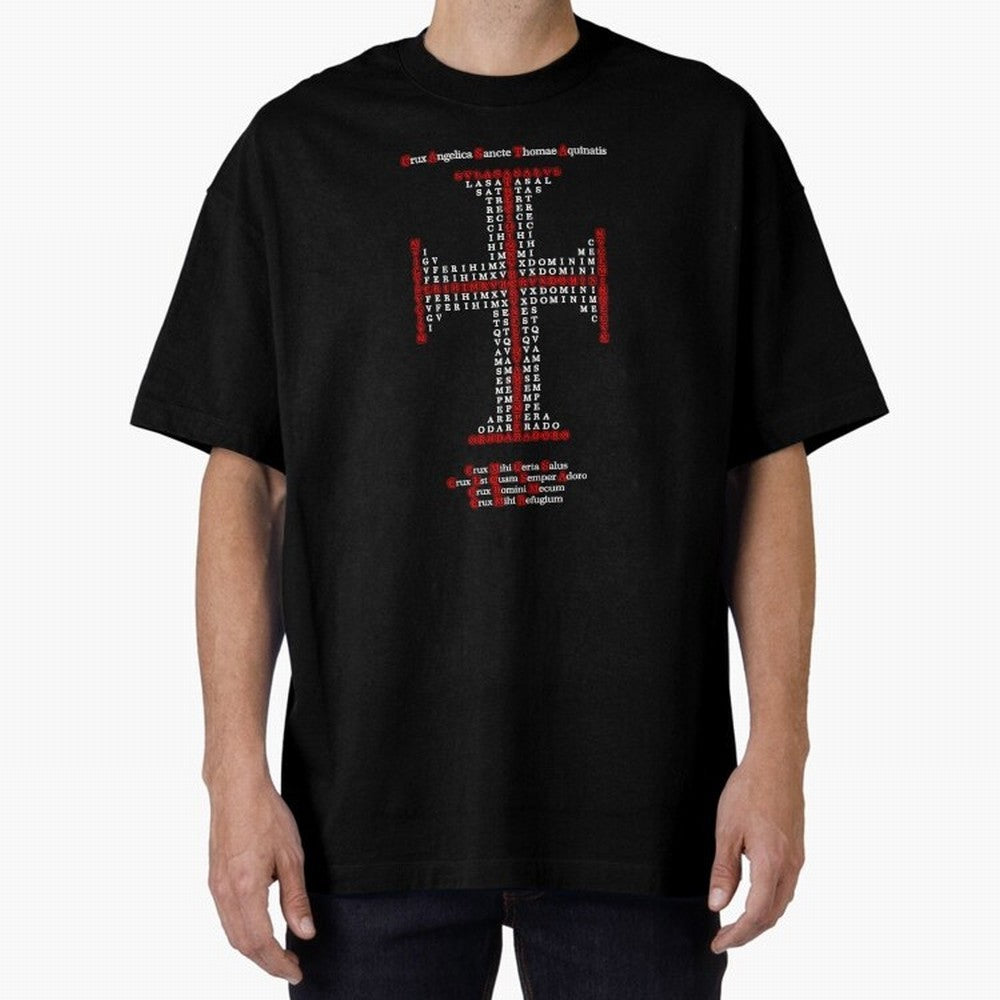 Cruz Ang¨¦lica de Santo Tom¨¢s de Aquino Red n White Oversized T-Shirt Join Supporters Worldwide for FIFA World Cup 2026 USA Canada Mexico Capturing Messi and Cristiano Ronaldo, Brazil Energy, Game Day Rituals, Football Legends, Country Pride and