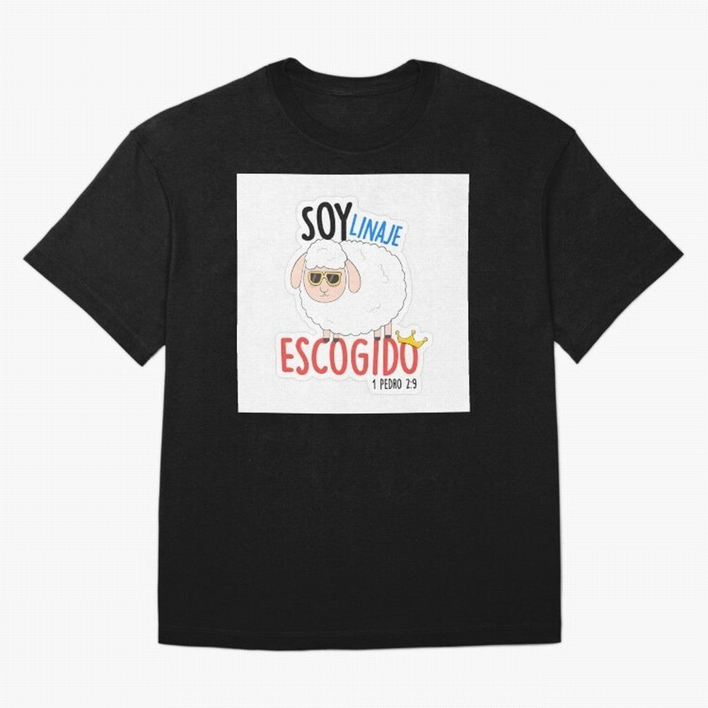 Soy Linaje Escogido - Sticker Cristiano Oversized T-Shirt Remember the FIFA World Cup 2026 USA Canada Mexico Journey through Messi, Neymar and Mbappe Highlights, Argentina, France and Brazil Pride, Supporter Pride, Iconic Celebrations, Legendary