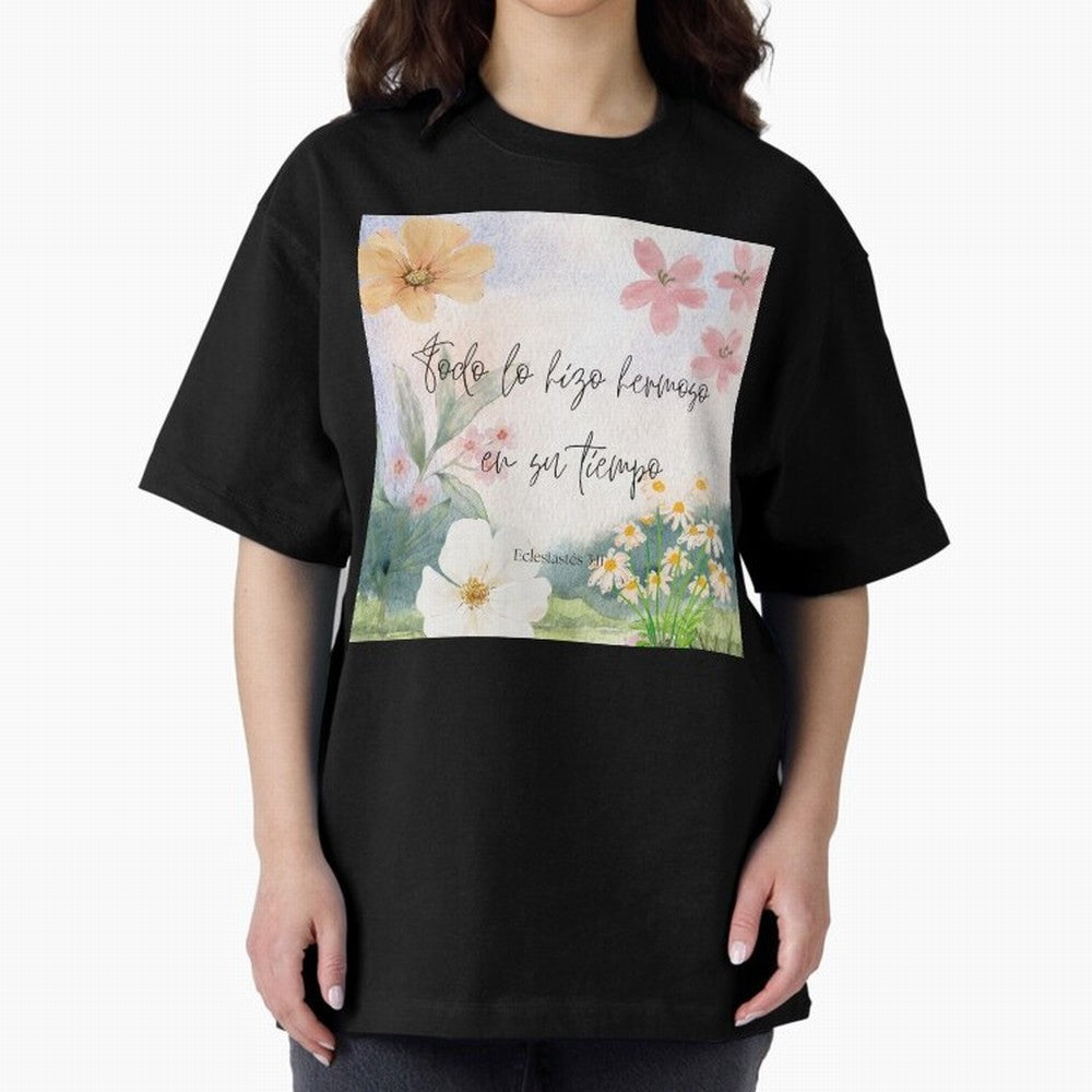 Christian Bible Verse Spanish Art Oversized T-Shirt Capture Stadium Memories from Global Football Passion for FIFA World Cup 2026, Inspired by Cristiano Ronaldo, Haaland and CR7, Argentina and Brazil, Tournament Hype, Historic Matchups, Family