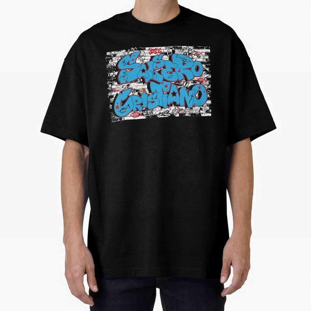 Salsero Cristiano Oversized T-Shirt Celebrate Rivalries and Pride in FIFA World Cup 2026 USA Canada Mexico Spirit, Made for Argentina and Brazil, Messi and Cristiano Ronaldo, Football Passion, Legendary Performances, Festival Vibes and Supporter