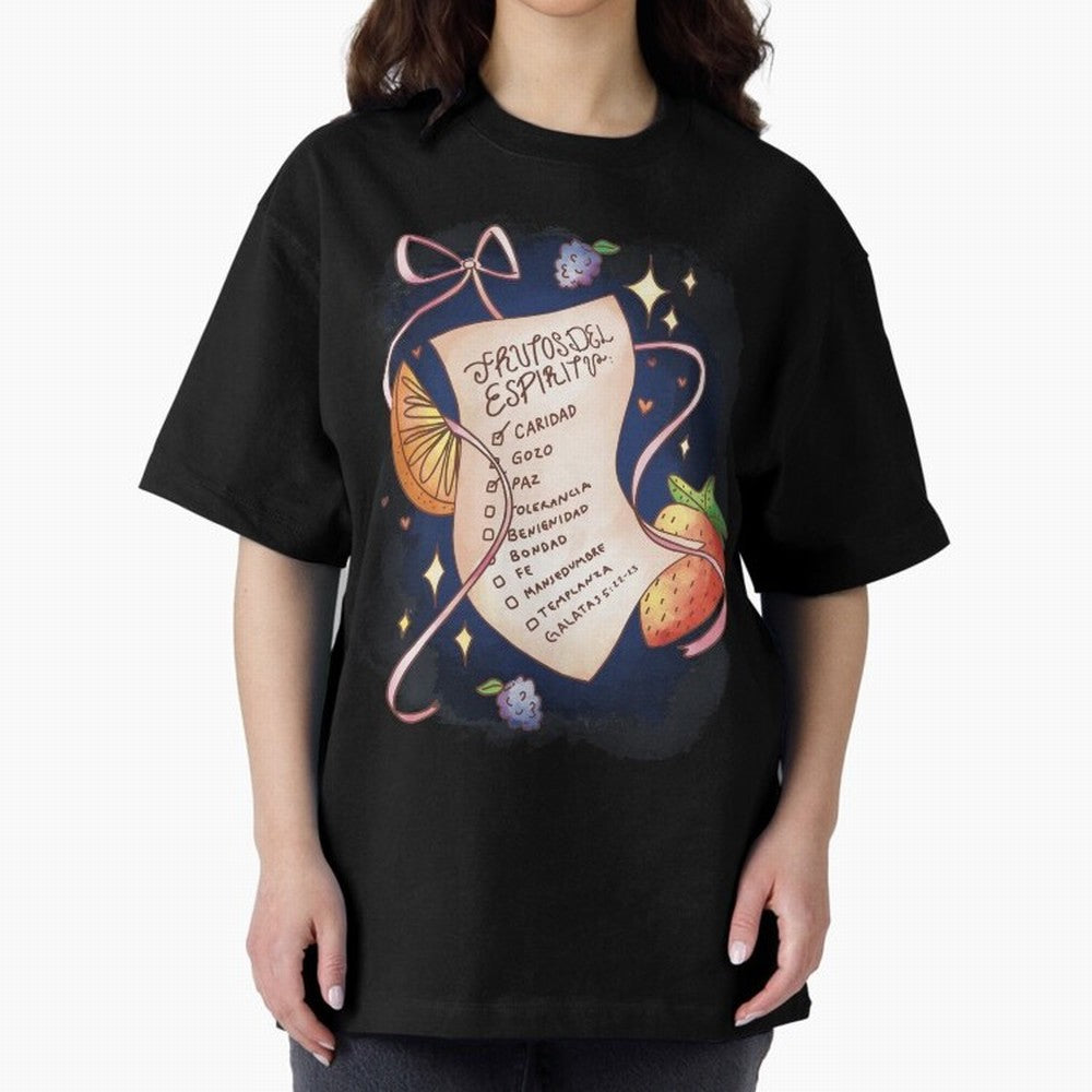 Chrisitian Frutos del Espiritu, Cristiano, Iglesia, Religioso Oversized T-Shirt Show Passion for the Stars of FIFA World Cup 2026 Group Stage for Fans of CR7 and Spain and Netherlands, Bringing Global Supporter Spirit, Legendary Goals, National