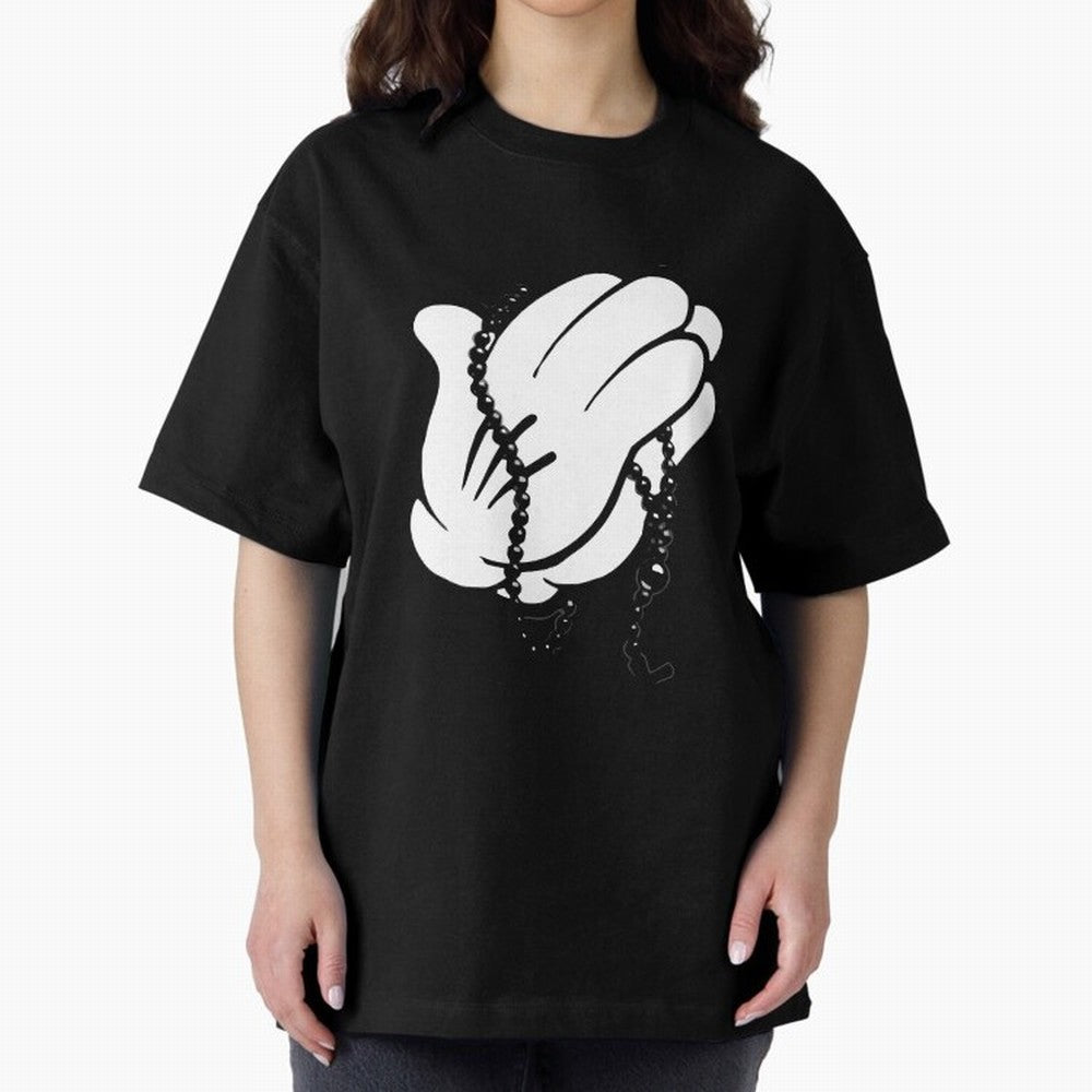 Funny praying hands Oversized T-Shirt Show Your Stadium Side during Global Football Passion for FIFA World Cup 2026 Group Stage, with CR7, France, Fan Favorite Moments, National Team Passion, Big Match Drama and Soccer History; Perfect for Fans,