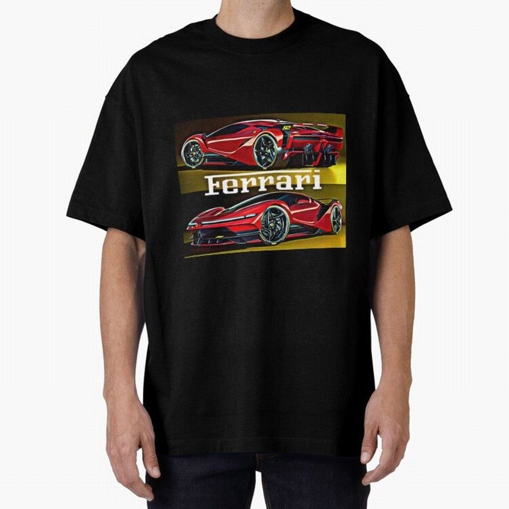 Ferarri F Concept Oversized T-Shirt Enjoy the FIFA World Cup 2026 USA Canada Mexico Journey through Cristiano Ronaldo, Haaland and CR7 Highlights, Brazil Pride, Fan Favorite Moments, National Team Passion, Big Match Drama and Soccer History; Great