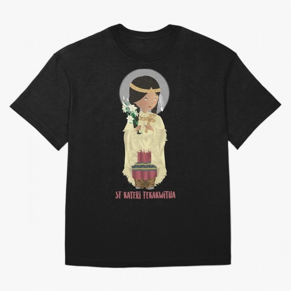 Saint Kateri Tekakwitha Oversized T-Shirt Showcase FIFA World Cup 2026 Spirit, Driven by Argentina and Brazil, Neymar, Haaland and Cristiano Ronaldo, Sports Nostalgia, International Competition, Famous Players and Unforgettable Victories; Made for