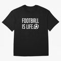 Football Is Life (Black BG) Oversized T-Shirt Bring Legendary Rivalry Energy to the FIFA World Cup 2026 Group Stage Journey through Haaland Highlights, Argentina, France and Brazil Pride, Football History, Final Match Energy, Crowd Noise and Once