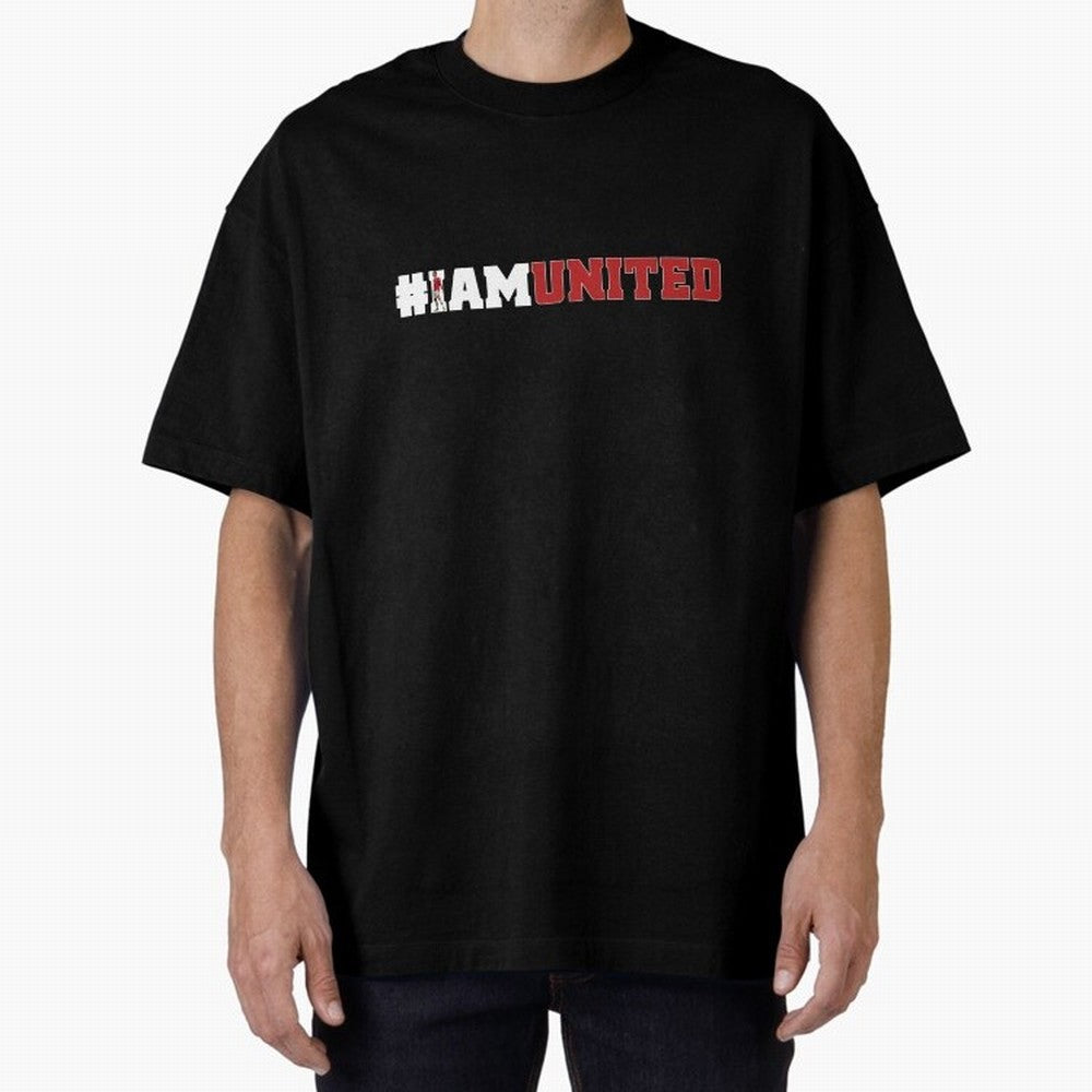 I am United Oversized T-Shirt Spotlight FIFA World Cup 2026 Made for Neymar, Brazil, Portugal and Argentina Energy, Goal Celebration Energy, Supporter Heritage, Football Icons and Worldwide Tournament Joy; Ideal for Passionate Fans Who Love