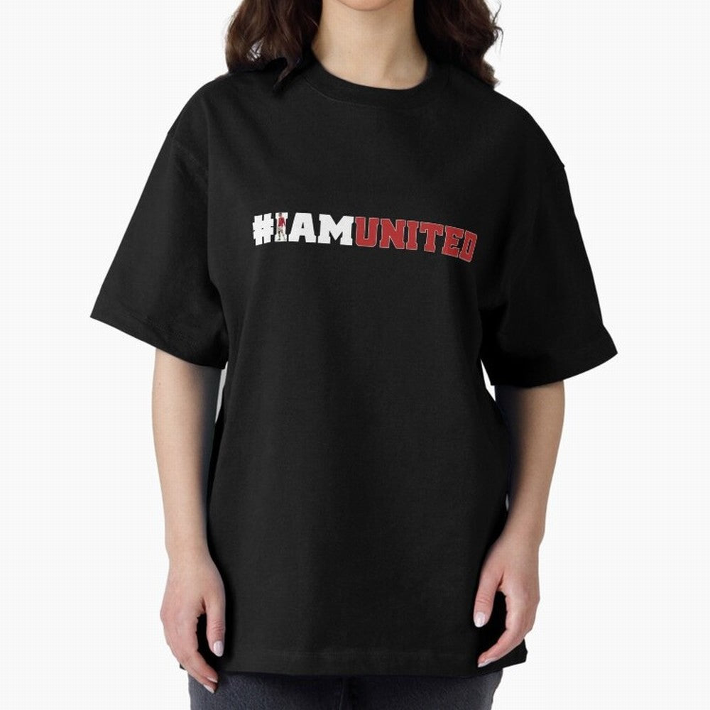 I am United Oversized T-Shirt Spotlight FIFA World Cup 2026 Made for Neymar, Brazil, Portugal and Argentina Energy, Goal Celebration Energy, Supporter Heritage, Football Icons and Worldwide Tournament Joy; Ideal for Passionate Fans Who Love