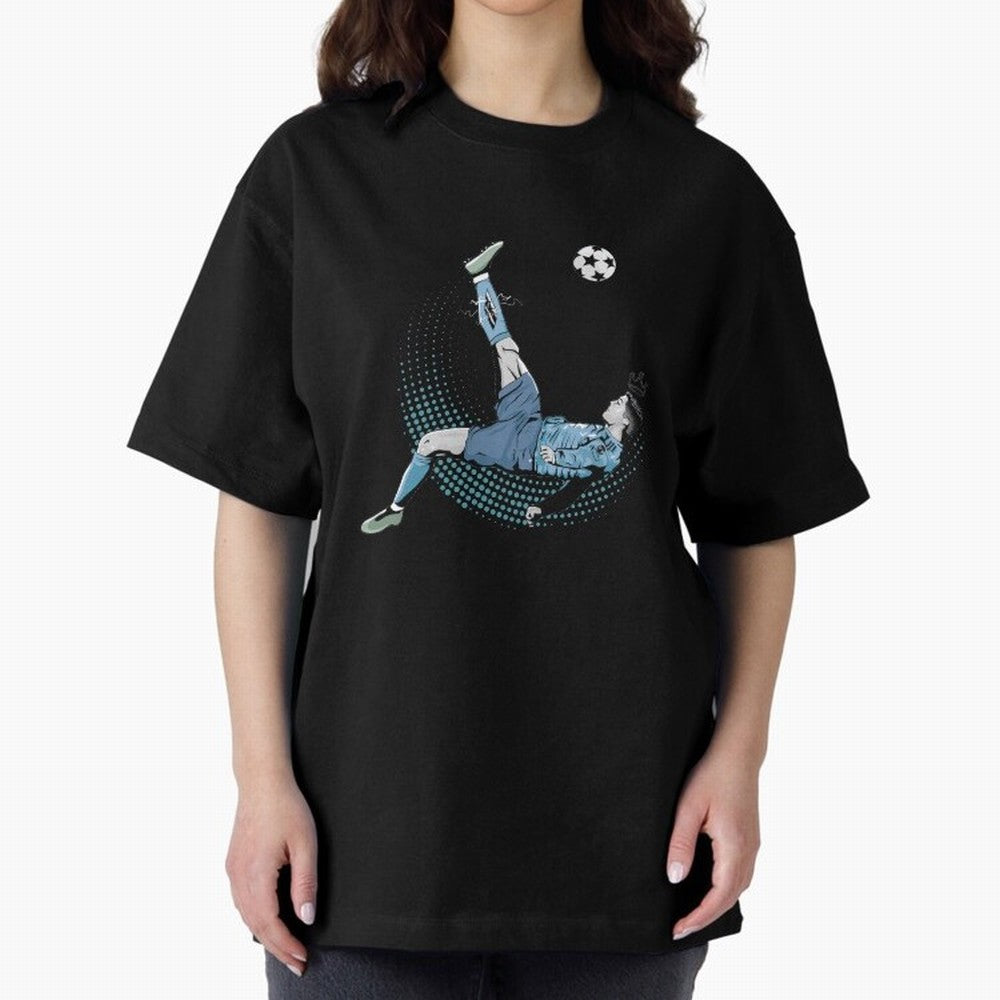 CR7 The Machine Oversized T-Shirt Show Fan Pride Across Global Football Passion for FIFA World Cup 2026, Centered on Messi, CR7 and Mbappe, Spain, Tournament Hype, Historic Matchups, Family Viewing Parties and Global Sports Pride; Perfect for