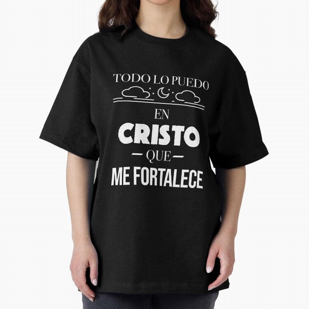 Mensajes Biblicos Espa?ol Todo Lo Puedo En Cristo Oversized T-Shirt Bring World Football Passion into Global Football Passion for FIFA World Cup 2026 Group Stage, Celebrating Messi, Neymar and Mbappe, France and Portugal, Fan Favorite Moments,