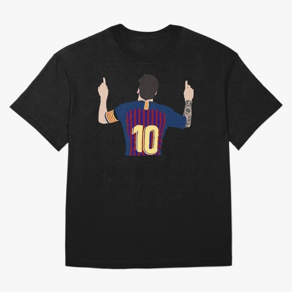Lionel Messi Iconic Goal Celebration #o44 Oversized T-Shirt Show Support during Global Football Passion for FIFA World Cup 2026 Group Stage, Driven by Neymar, Brazil, Portugal and Argentina, Goal Celebration Energy, Supporter Heritage, Football