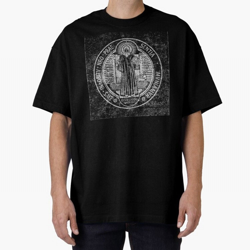 Medalla de San Benito Frontal Relieve Oversized T-Shirt Celebrate the Next Chapter of the FIFA World Cup 2026 Journey through Messi Highlights, Argentina and Brazil Pride, Football History, Final Match Energy, Crowd Noise and Once in a Lifetime