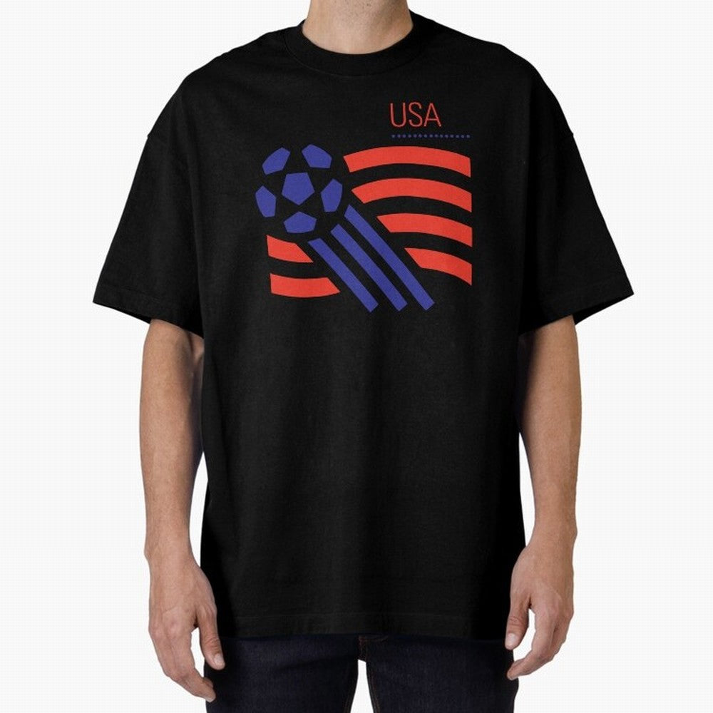 World USA 94 Oversized T-Shirt Turn Football Passion into Global Football Passion for FIFA World Cup 2026 Group Stage, Inspired by Mbappe and Neymar, Netherlands, Stadium Chants, National Pride, Trophy Dreams and Unforgettable Football Memories;