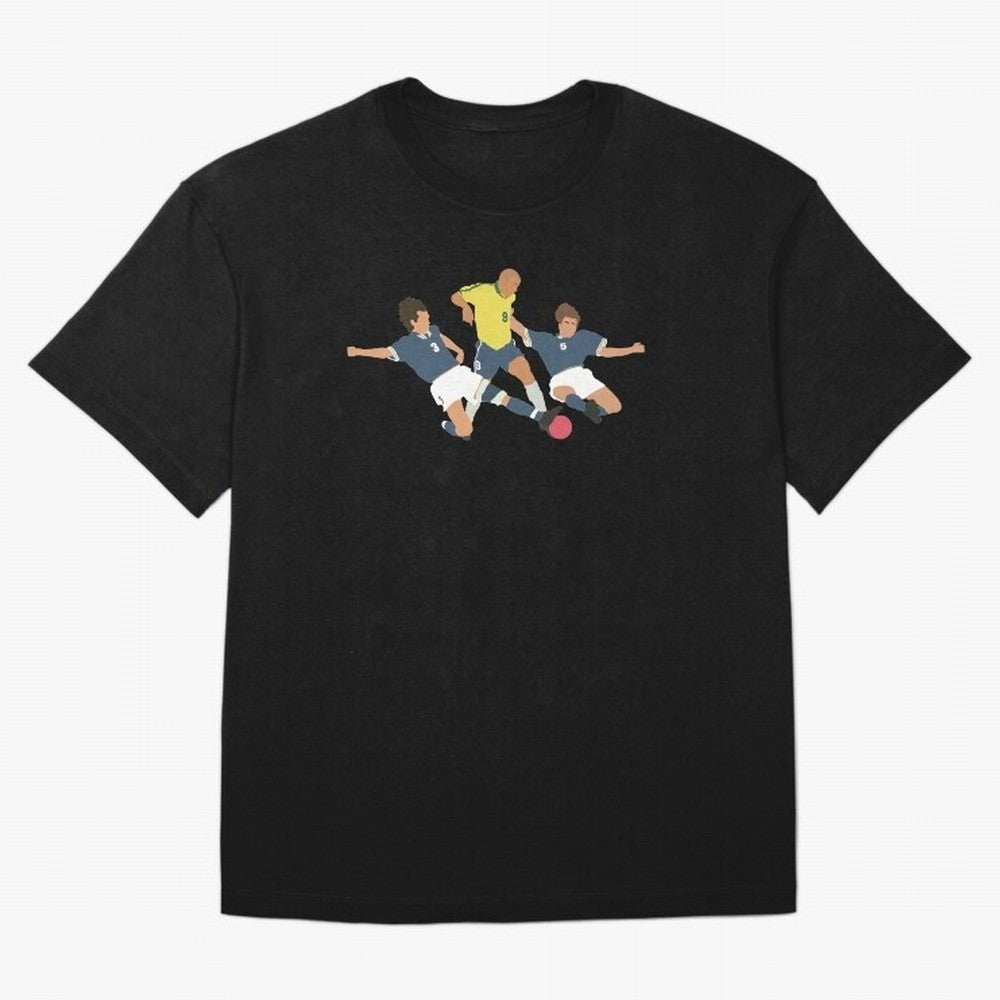 Ronaldo vs Maldini & Cannavaro Iconic Football Moment Oversized T-Shirt Honor Global Football Passion for FIFA World Cup 2026 Group Stage, Built around Messi, Neymar and Mbappe, England, France and Netherlands, Classic Soccer Heritage, Championship