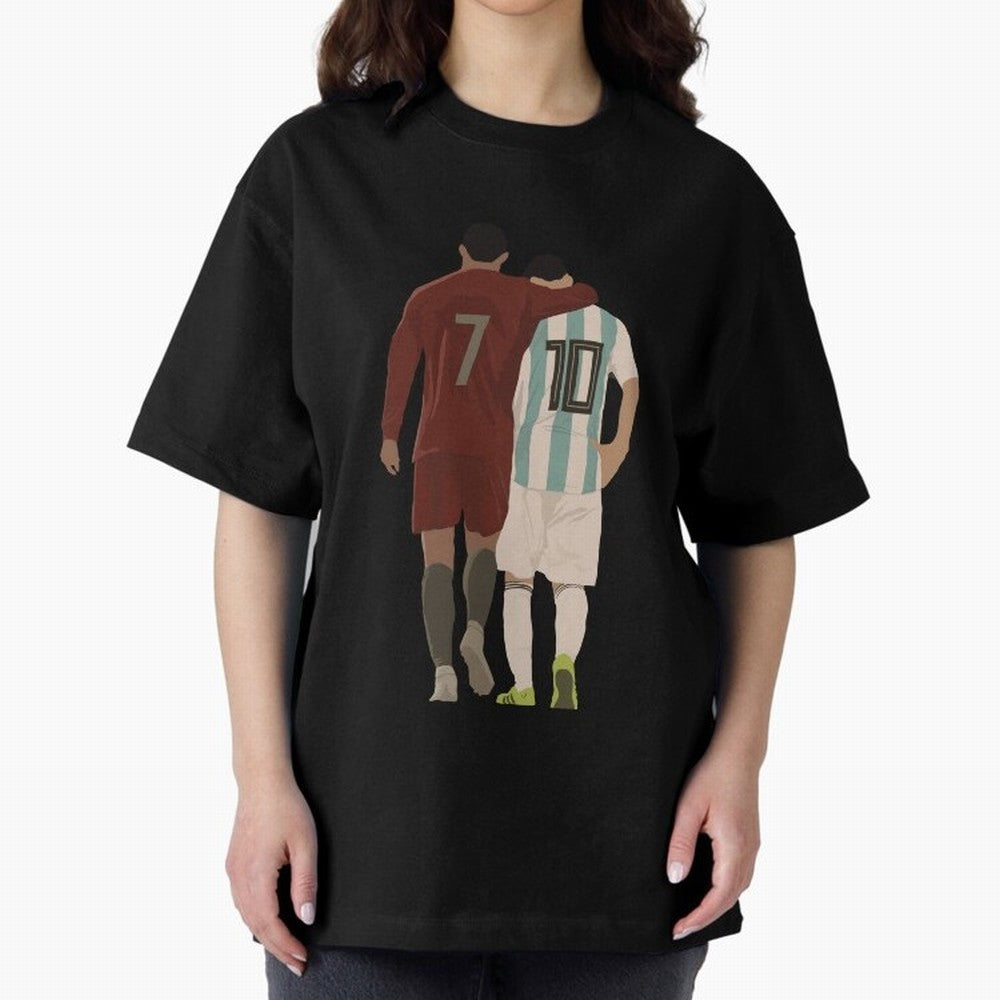 The Greatest Of All Time Oversized T-Shirt Carry the Colors and Pride of FIFA World Cup 2026 Group Stage for Fans of Mbappe and Neymar and Netherlands, Bringing Soccer Culture, Superstar Moments, National Team Dreams and Competitive Fire; Great for