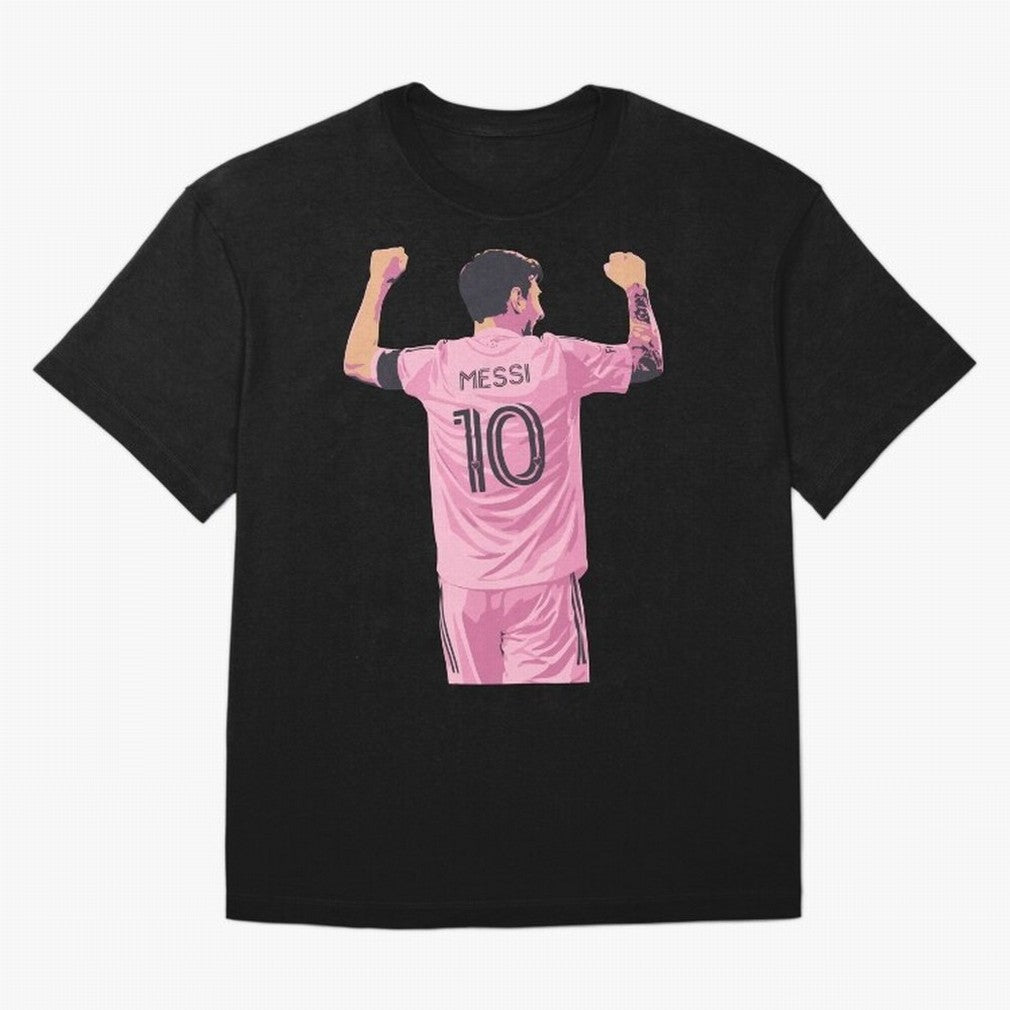 Lionel Messi Celebration Oversized T-Shirt Bring Match Day Fire to FIFA World Cup 2026 USA Canada Mexico Filled with CR7 and Messi, Portugal Energy, Stadium Memories, Football Loyalty, International Chants and Championship Tradition; Great for