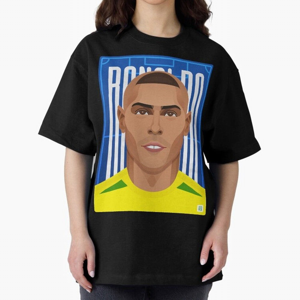 Ronaldo | The Phenomenon Oversized T-Shirt Show Support during Match Day Hype around FIFA World Cup 2026 USA Canada Mexico, Cristiano Ronaldo, Haaland and CR7, Brazil, Game Day Rituals, Football Legends, Country Pride and the Road to the Final;