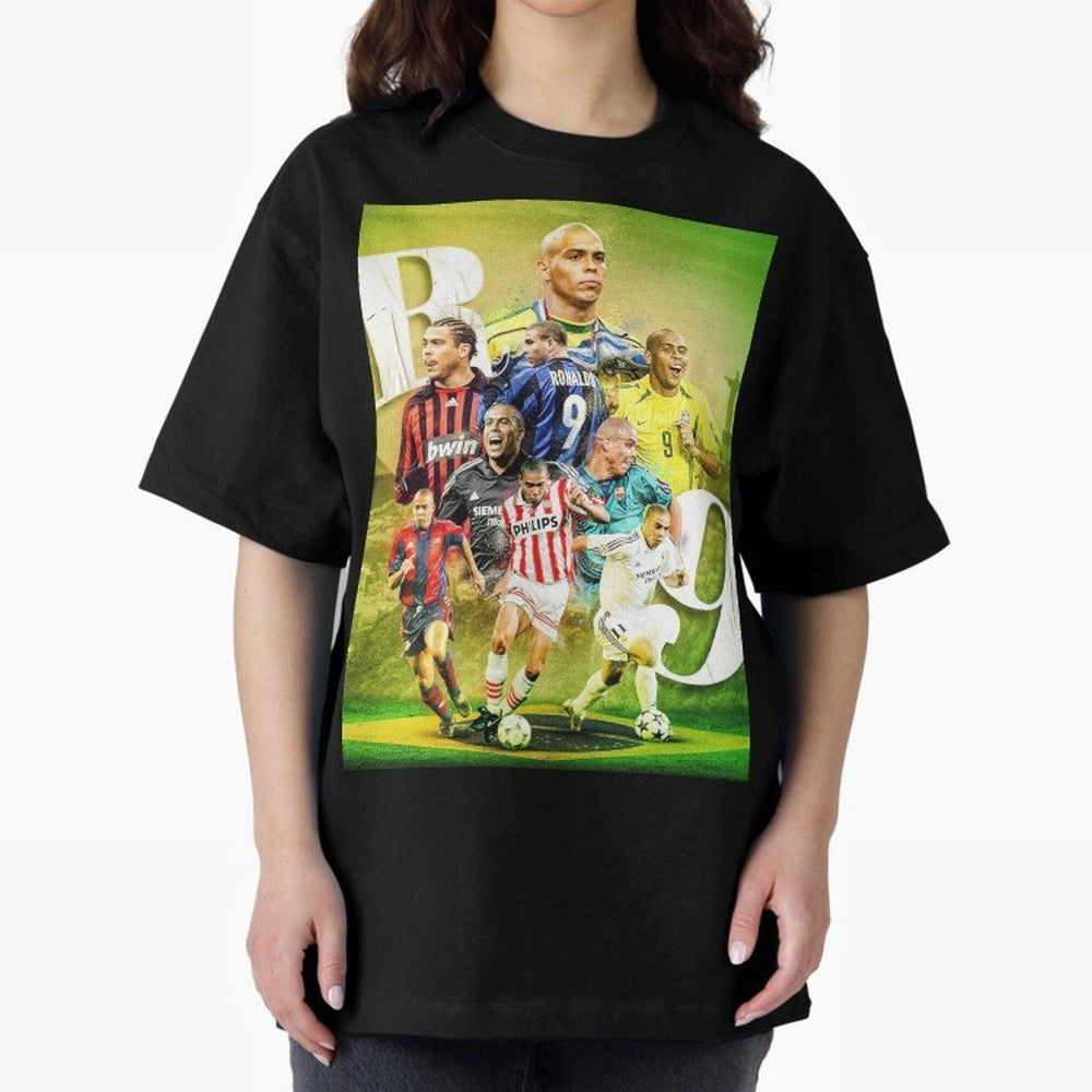 Wallpaper Ronaldo Nazario Brazil Oversized T-Shirt Show Your Stadium Side during FIFA World Cup 2026 Group Stage Inspired by Mbappe, Spain and Netherlands Energy, Match Day Excitement, Supporter Culture, Golden Goals and Global Football Passion;