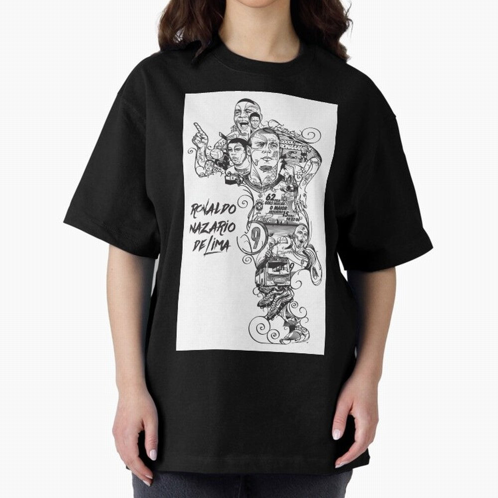 The R9 Era Oversized T-Shirt Make the Season About the FIFA World Cup 2026 Group Stage Journey through Messi, CR7 and Mbappe Highlights, France Pride, Worldwide Fan Energy, Dramatic Goals, Stadium Lights and Championship Celebrations; Perfect for