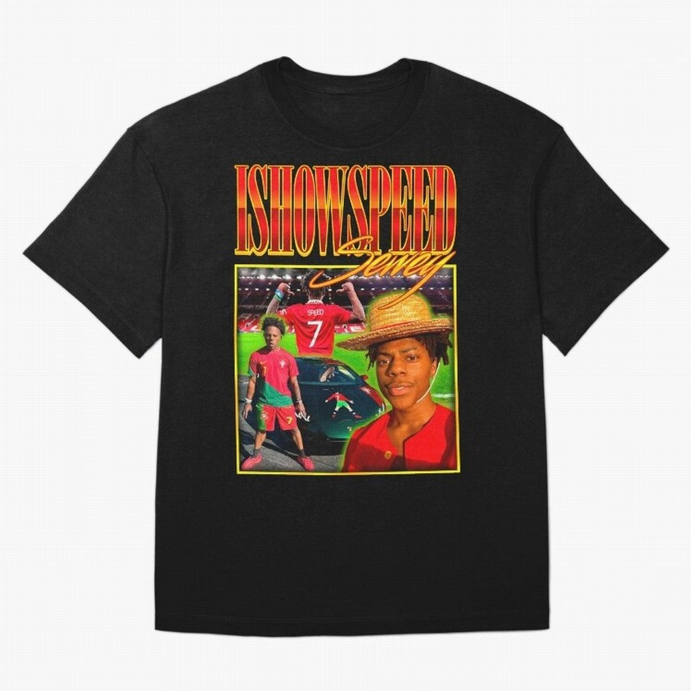 IShowSpeed Vintage Retro Y2K Design Oversized T-Shirt Join the Countdown to the FIFA World Cup 2026 Group Stage Journey through Haaland and Mbappe Highlights, France Pride, Stadium Memories, Football Loyalty, International Chants and Championship