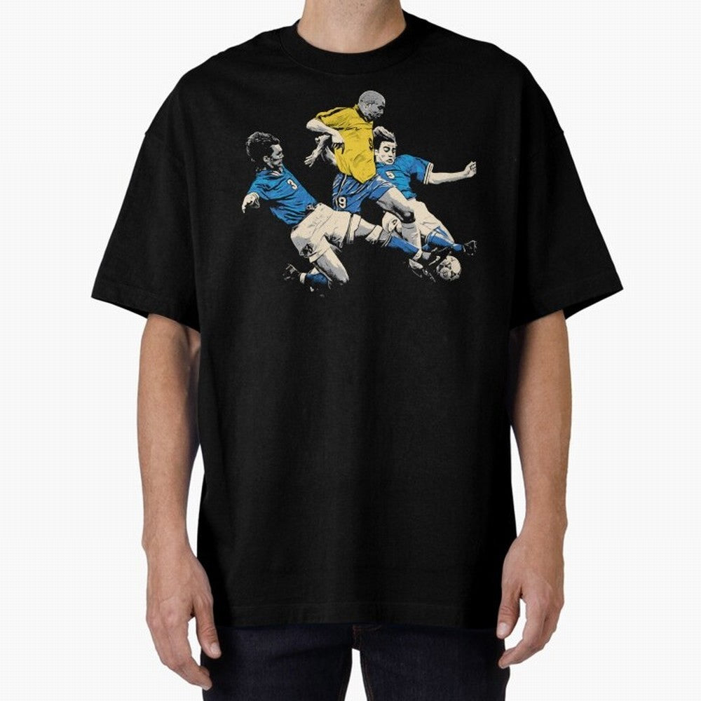 Ronaldo Nazario Oversized T-Shirt Bring the FIFA World Cup 2026 Group Stage Journey through CR7 and Messi Highlights, England and Germany Pride, Football Passion, Legendary Performances, Festival Vibes and Supporter Community; Ideal for Football