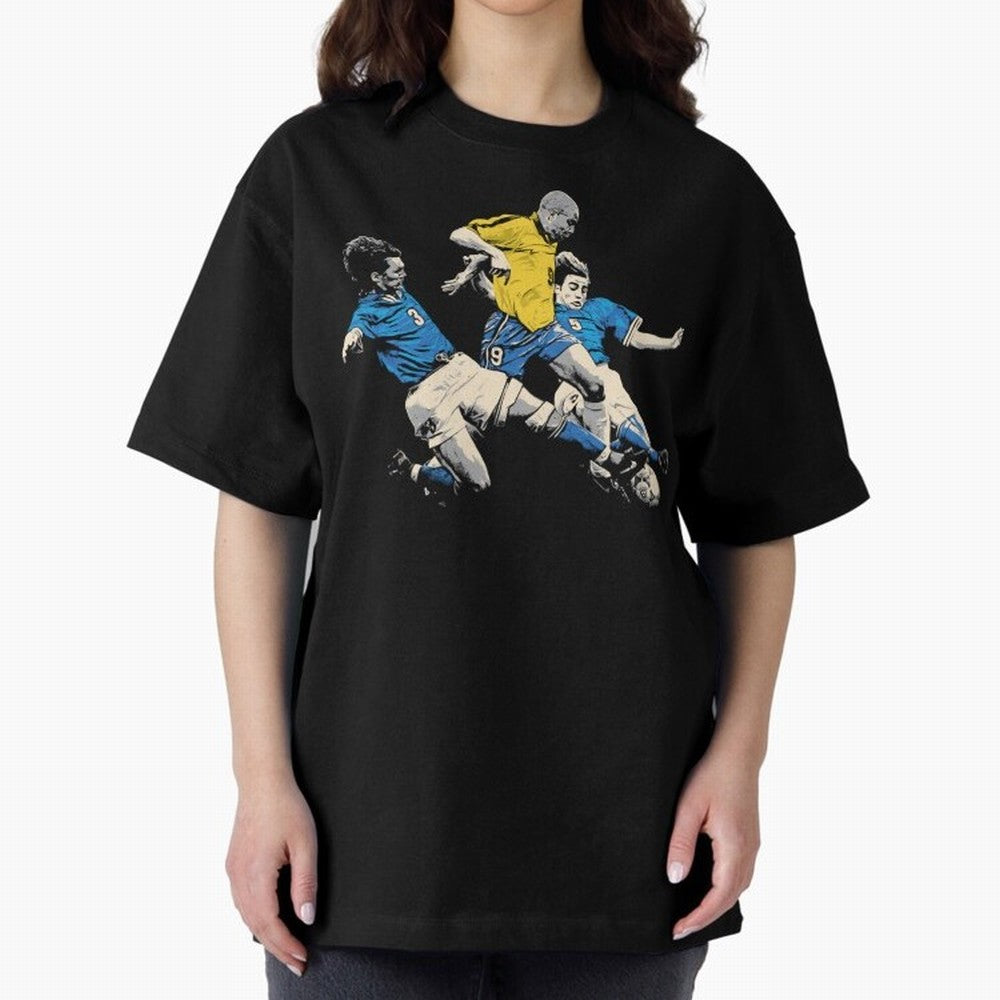 Ronaldo Nazario Oversized T-Shirt Bring the FIFA World Cup 2026 Group Stage Journey through CR7 and Messi Highlights, England and Germany Pride, Football Passion, Legendary Performances, Festival Vibes and Supporter Community; Ideal for Football