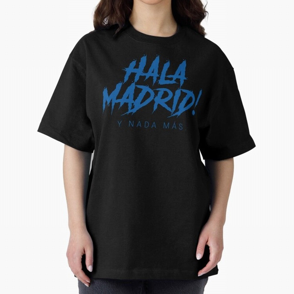 Hala Madrid Oversized T-Shirt Make Memories around FIFA World Cup 2026 USA Canada Mexico Spirit, Inspired by Spain, Messi, CR7 and Mbappe, Football Passion, Legendary Performances, Festival Vibes and Supporter Community; Perfect for People Who Love