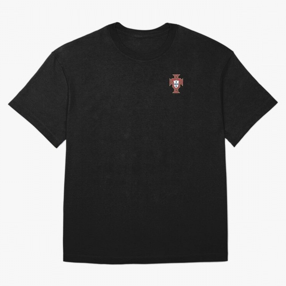Portugal Soccer Logo Sticker Oversized T-Shirt Show Fan Pride Across FIFA World Cup 2026 for Fans of Cristiano Ronaldo, Haaland and CR7 and France, Bringing Champion Mindset, Group Stage Buzz, Knockout Tension and Passionate Fan Culture; Perfect