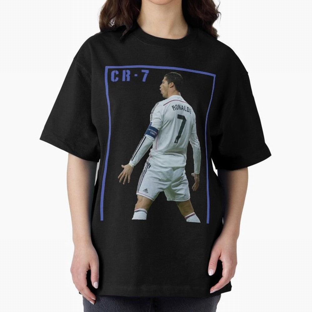 Ronaldo Christiano ronaldo Oversized T-Shirt Celebrate the Road through FIFA World Cup 2026 USA Canada Mexico Capturing CR7 and Messi, Argentina and Brazil Energy, Football History, Final Match Energy, Crowd Noise and Once in a Lifetime Moments;
