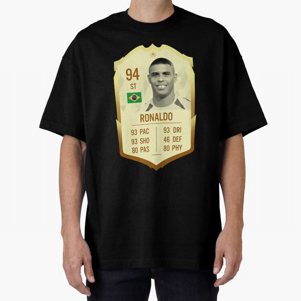 Ronaldo Ultimate Card Oversized T-Shirt Bring a Vintage Feel to Global Football Passion for FIFA World Cup 2026, Highlighting Haaland, Spain, Game Day Rituals, Football Legends, Country Pride and the Road to the Final; Created for Match Day