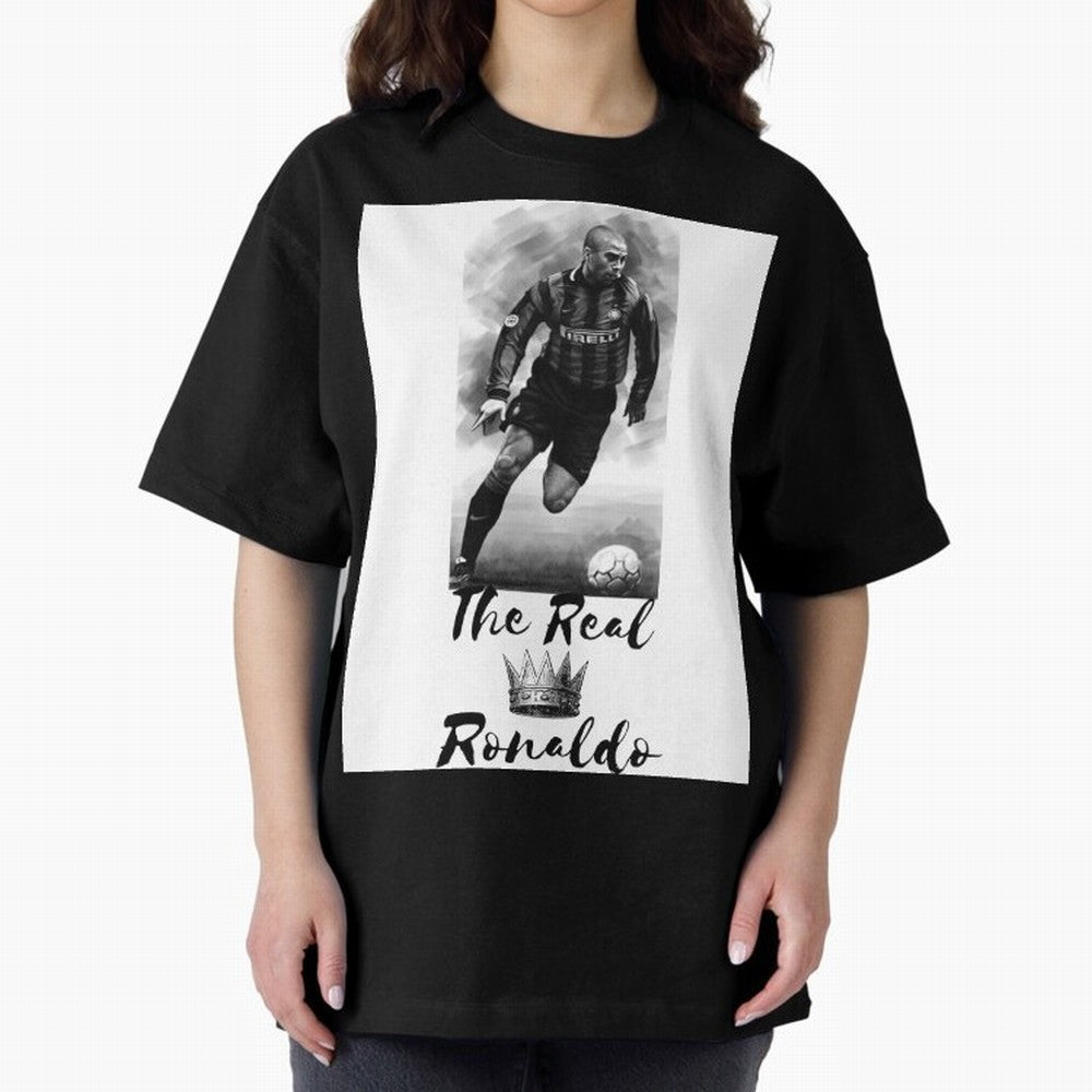 The Real Ronaldo Oversized T-Shirt Celebrate Rivalries and Pride in the FIFA World Cup 2026 Group Stage Journey through CR7 Highlights, England Pride, Game Day Rituals, Football Legends, Country Pride and the Road to the Final; Ideal for Fans Who