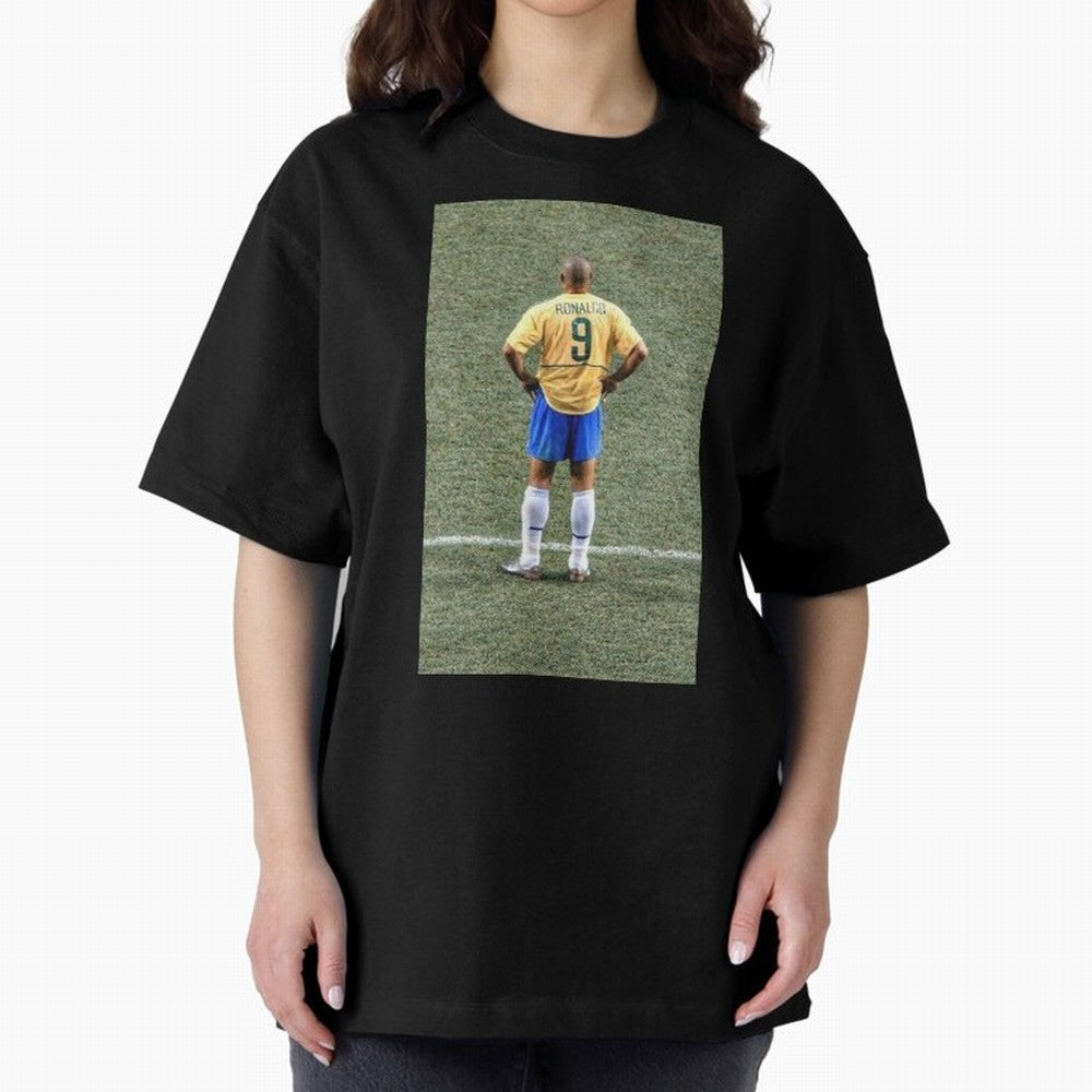 Illustration Ronaldo Luis Nazario de Lima Oversized T-Shirt Join the Countdown to FIFA World Cup 2026 Spirit, Filled with Portugal, Spain and Germany, Neymar, Haaland and Cristiano Ronaldo, Tournament Hype, Historic Matchups, Family Viewing Parties