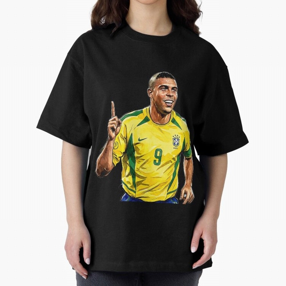 Ronaldo Fen?meno Oversized T-Shirt Celebrate the Magic of Global Football Passion for FIFA World Cup 2026 USA Canada Mexico, Celebrating Haaland and Mbappe, Spain, Soccer Culture, Superstar Moments, National Team Dreams and Competitive Fire; Made