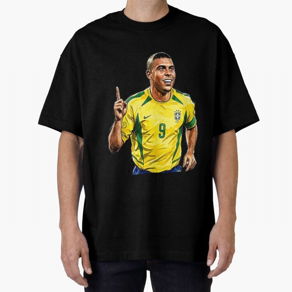 Ronaldo Fen?meno Oversized T-Shirt Celebrate the Magic of Global Football Passion for FIFA World Cup 2026 USA Canada Mexico, Celebrating Haaland and Mbappe, Spain, Soccer Culture, Superstar Moments, National Team Dreams and Competitive Fire; Made