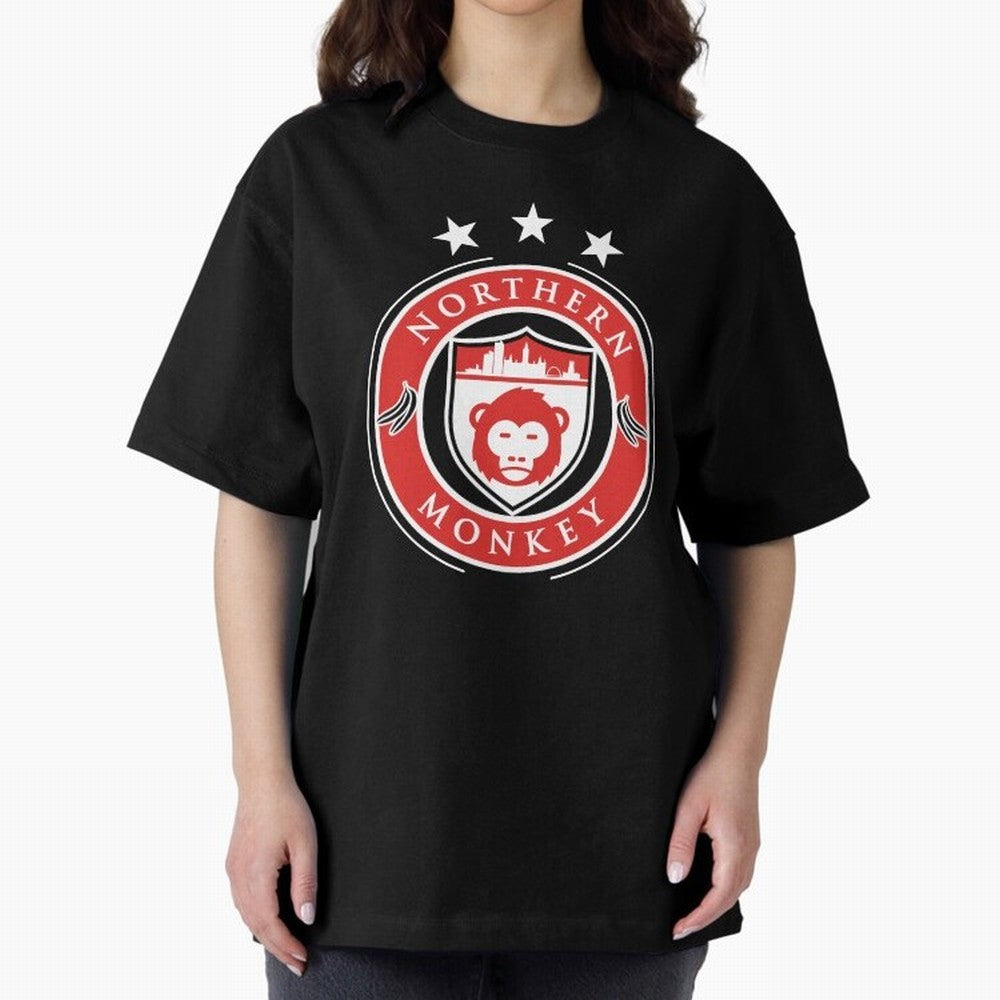 Northern Monkey United Oversized T-Shirt Feel the Heartbeat of FIFA World Cup 2026 USA Canada Mexico for Fans of Mbappe and Neymar and Spain and Netherlands, Bringing Game Day Rituals, Football Legends, Country Pride and the Road to the Final;
