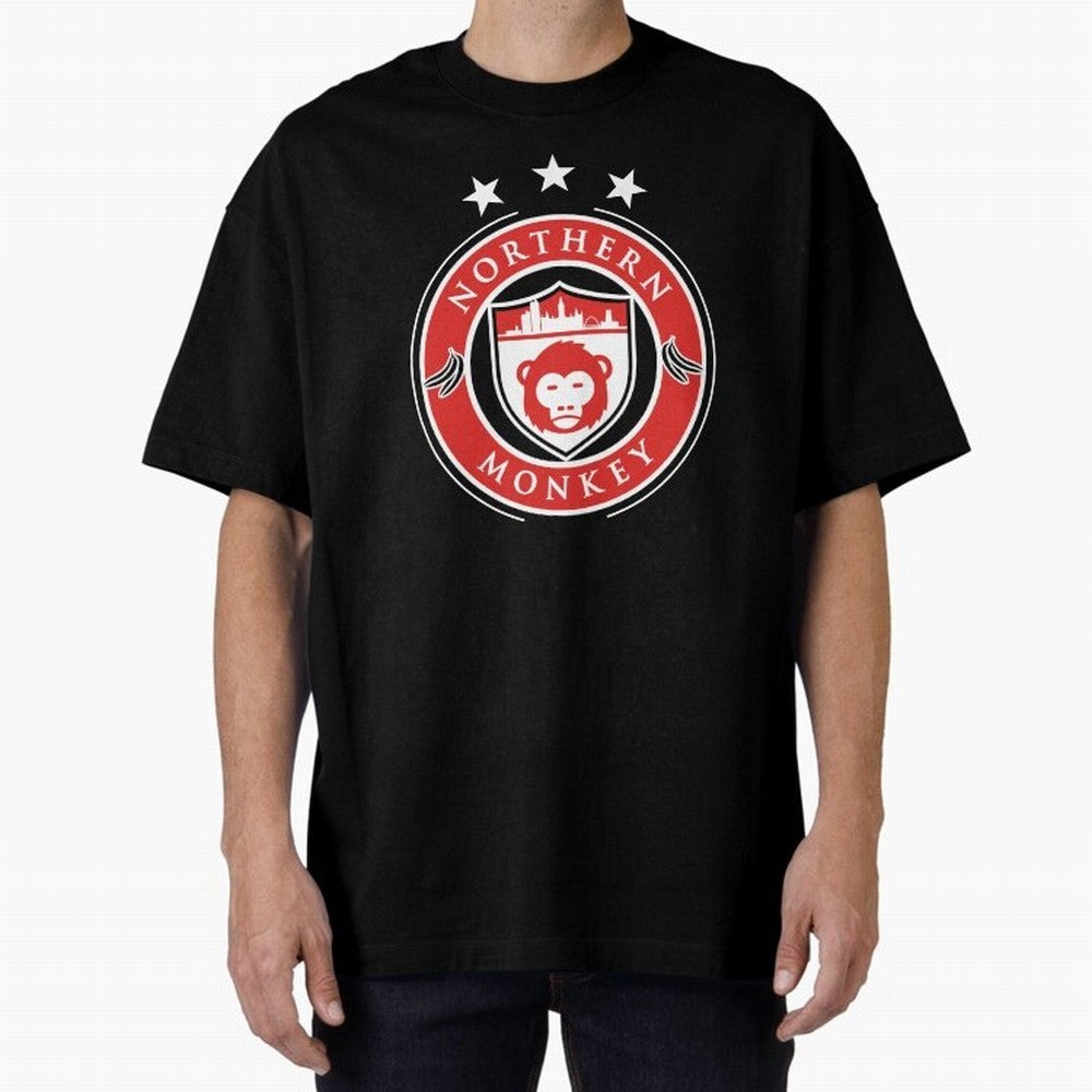 Northern Monkey United Oversized T-Shirt Feel the Heartbeat of FIFA World Cup 2026 USA Canada Mexico for Fans of Mbappe and Neymar and Spain and Netherlands, Bringing Game Day Rituals, Football Legends, Country Pride and the Road to the Final;