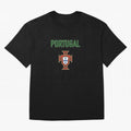 Portugal Oversized T-Shirt Cheer for FIFA World Cup 2026 for Fans of Messi and England, Bringing Championship Spirit, Famous Goals, Roaring Crowds and International Football Unity; Ideal for Passionate Fans Who Love Underdog Stories, Superstar