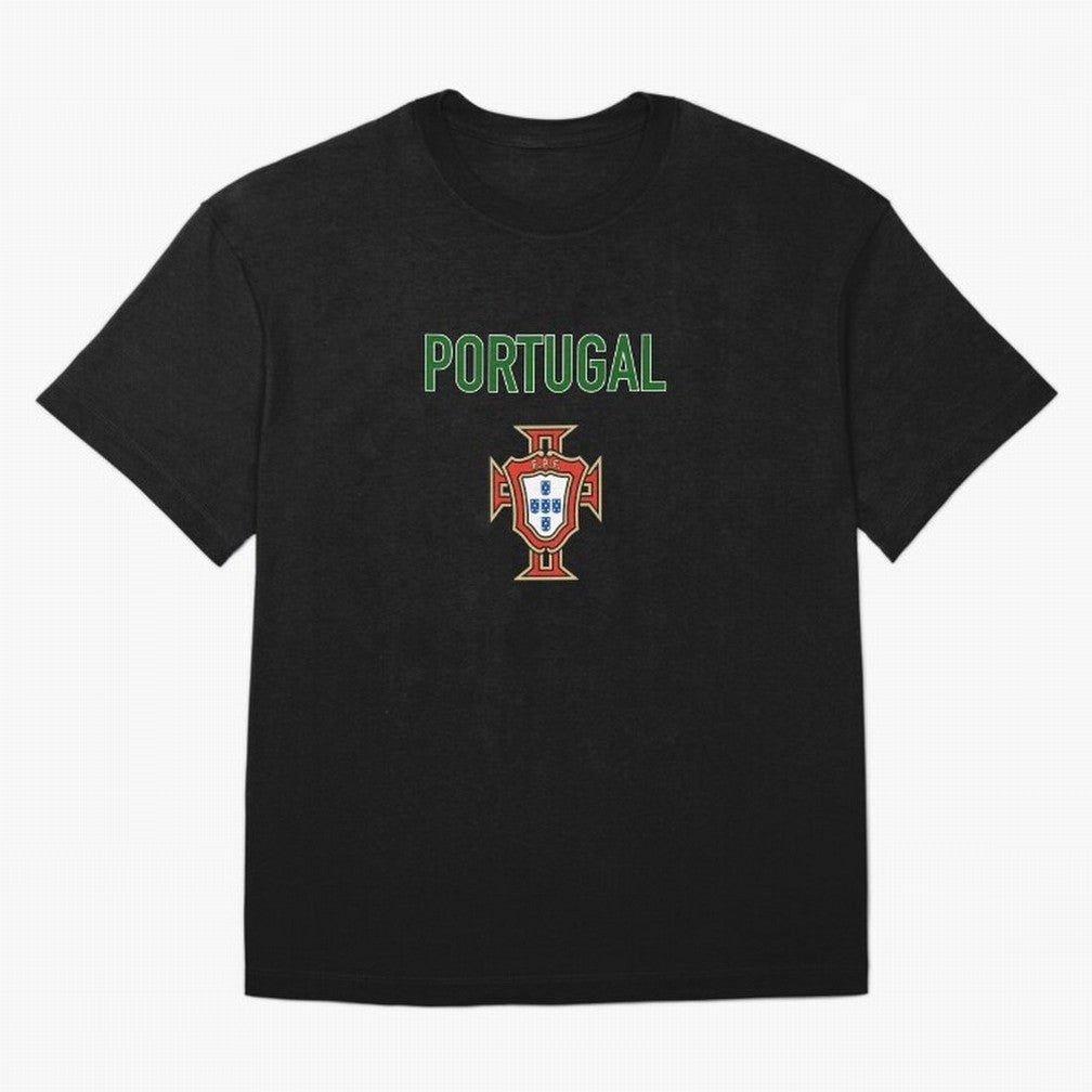 Portugal Oversized T-Shirt Cheer for FIFA World Cup 2026 for Fans of Messi and England, Bringing Championship Spirit, Famous Goals, Roaring Crowds and International Football Unity; Ideal for Passionate Fans Who Love Underdog Stories, Superstar