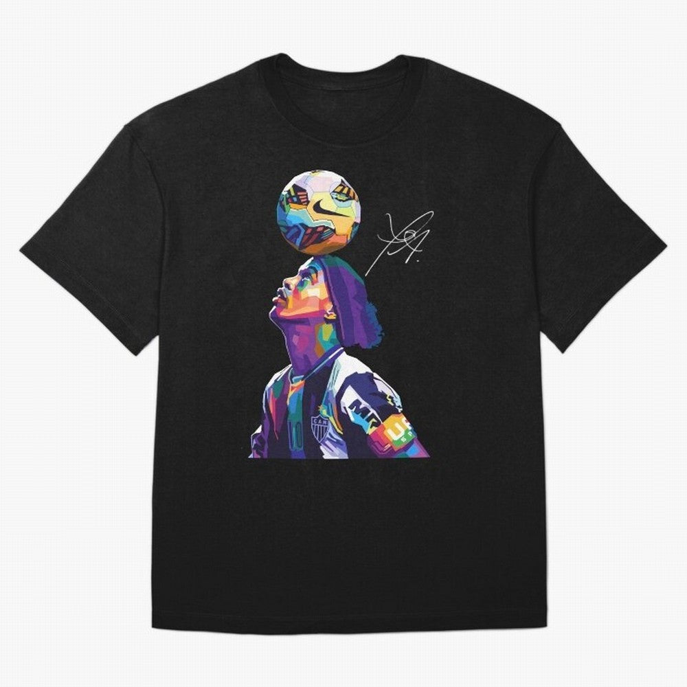 Ronaldinho Wpap Pop Art Oversized T-Shirt Turn Football Passion into Match Day Hype around FIFA World Cup 2026 USA Canada Mexico, Mbappe and Neymar, Netherlands, Worldwide Fan Energy, Dramatic Goals, Stadium Lights and Championship Celebrations;