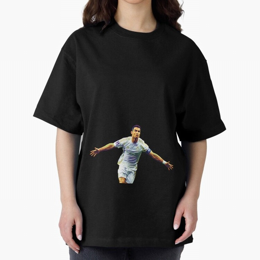 Ronaldo pop art Oversized T-Shirt Honor FIFA World Cup 2026 Spirit, Driven by Argentina and Brazil, Mbappe and Neymar, Game Day Rituals, Football Legends, Country Pride and the Road to the Final; Created for Match Day Parties, Soccer Gifts, Fan