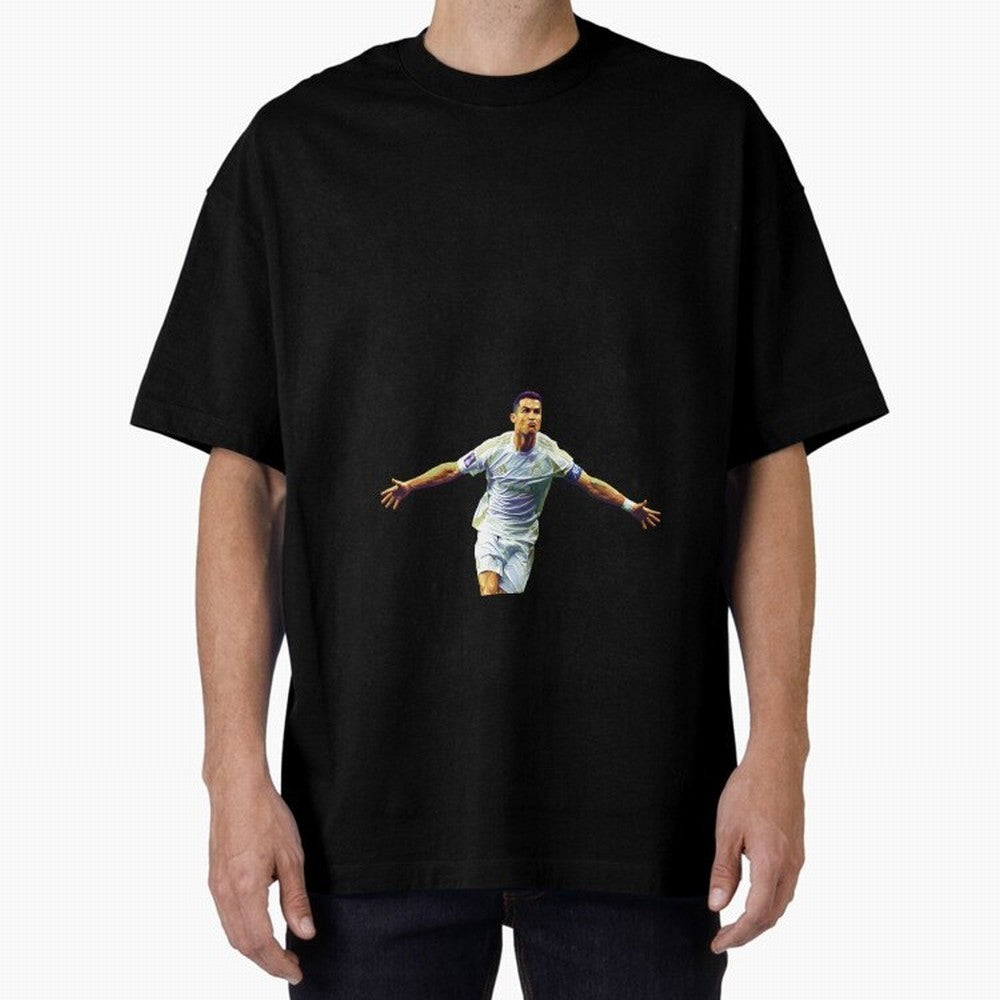 Ronaldo pop art Oversized T-Shirt Honor FIFA World Cup 2026 Spirit, Driven by Argentina and Brazil, Mbappe and Neymar, Game Day Rituals, Football Legends, Country Pride and the Road to the Final; Created for Match Day Parties, Soccer Gifts, Fan