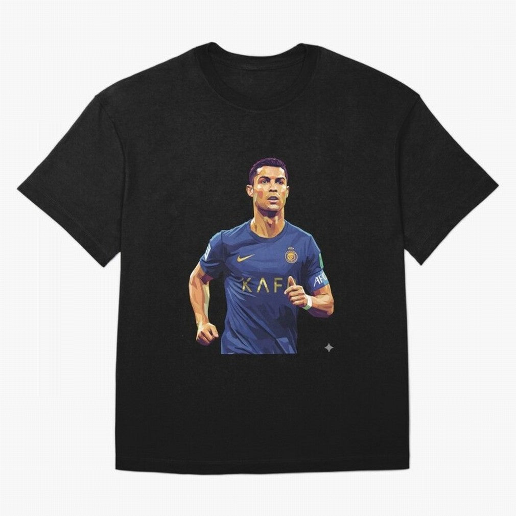 Ronaldo pop art Oversized T-Shirt Follow Every Goal of Match Day Hype around FIFA World Cup 2026 USA Canada Mexico, Mbappe, Portugal, Match Day Excitement, Supporter Culture, Golden Goals and Global Football Passion; Perfect for People Who Love