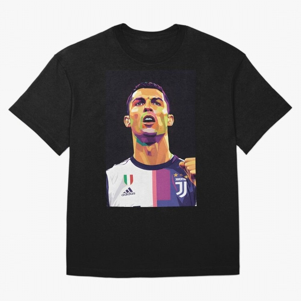 Ronaldo pop art Oversized T-Shirt Honor Football Greatness during Global Football Passion for FIFA World Cup 2026, Connected to Messi, Neymar and Mbappe, Portugal, Spain and Germany, Football History, Final Match Energy, Crowd Noise and Once in a