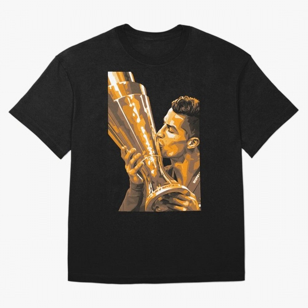 Ronaldo Oversized T-Shirt Cheer for FIFA World Cup 2026 for Fans of Messi and England, Bringing Championship Spirit, Famous Goals, Roaring Crowds and International Football Unity; Ideal for Passionate Fans Who Love Underdog Stories, Superstar Goals