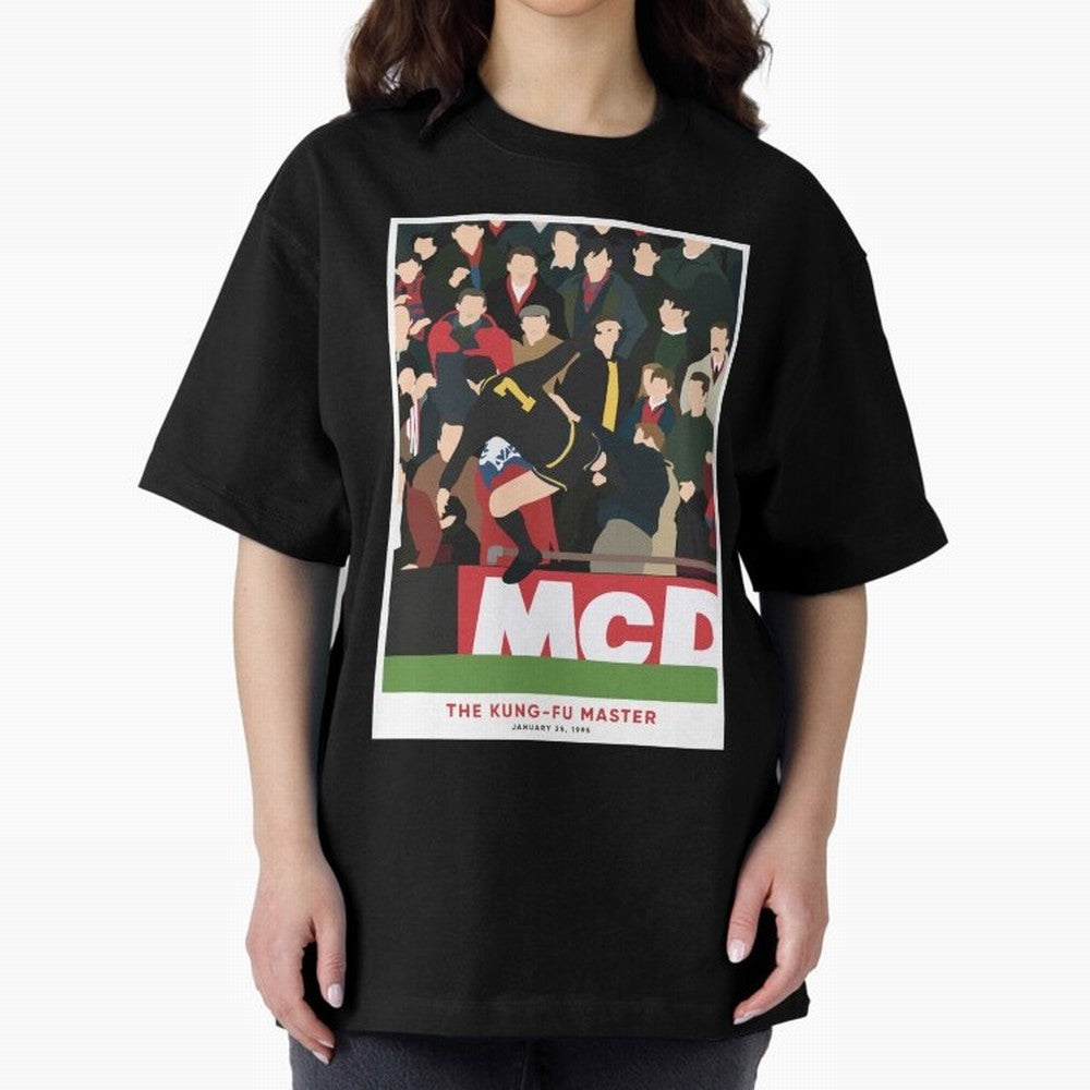Eric Cantona The Kung-Fu Master Oversized T-Shirt Mark Global Football Passion for FIFA World Cup 2026, Built around Cristiano Ronaldo, Haaland and CR7, Brazil, Portugal and Argentina, Supporter Pride, Iconic Celebrations, Legendary Names and