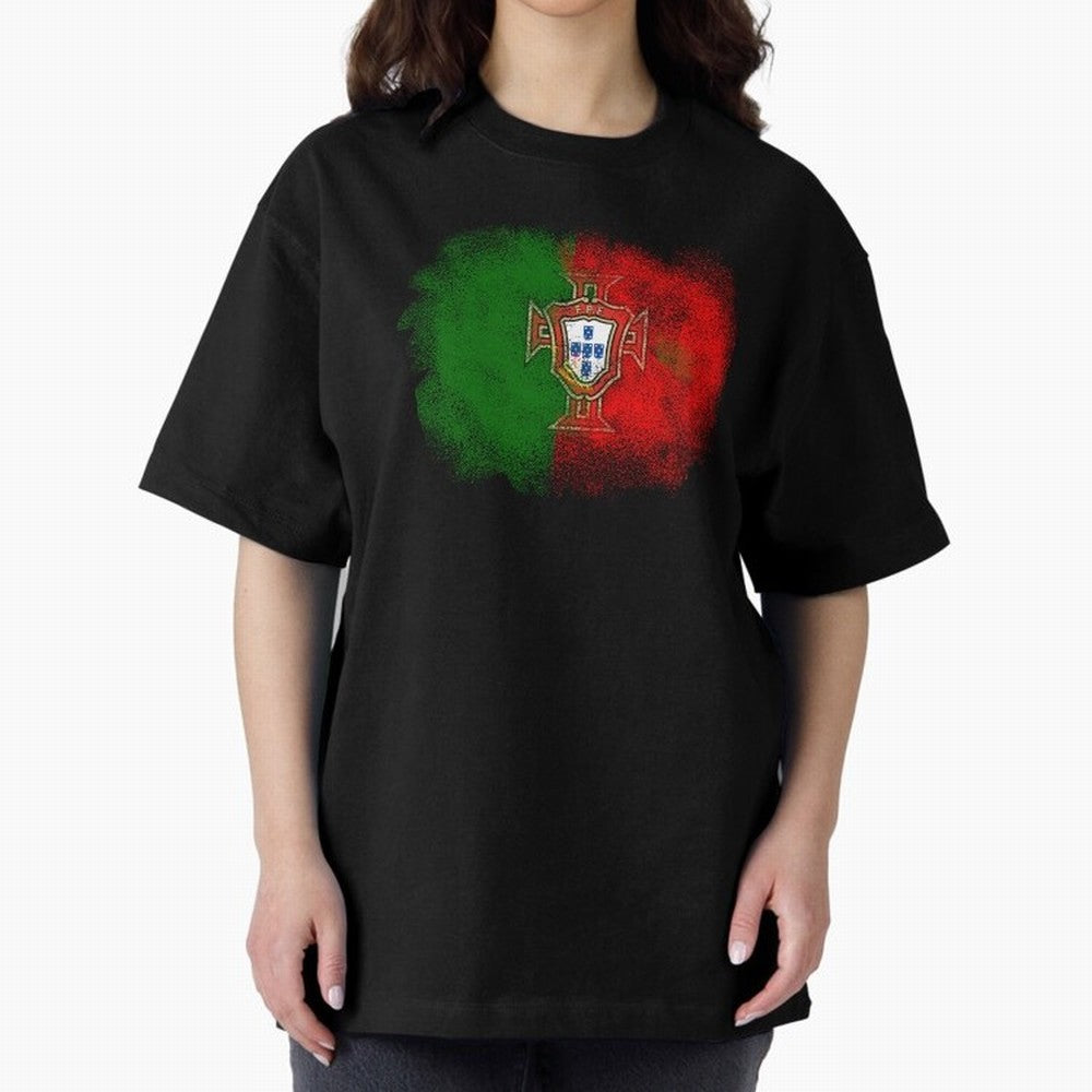 Portugal Oversized T-Shirt Celebrate Rivalries and Pride in the FIFA World Cup 2026 Journey through Messi Highlights, France Pride, Goal Celebration Energy, Supporter Heritage, Football Icons and Worldwide Tournament Joy; Ideal for Passionate Fans